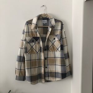 mySTYLE Plaid‎ Shacket | Size L